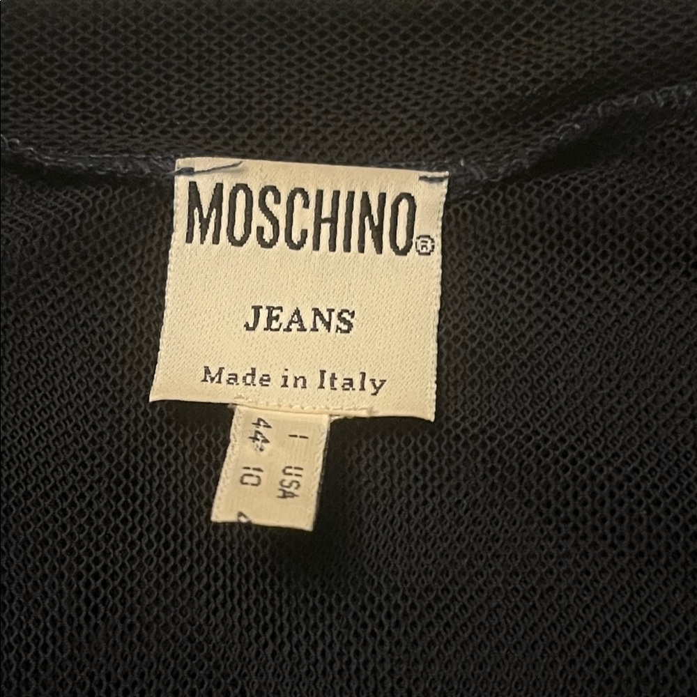 Vintage Moschino Black Sheer Blouse - Picture 4 of 8
